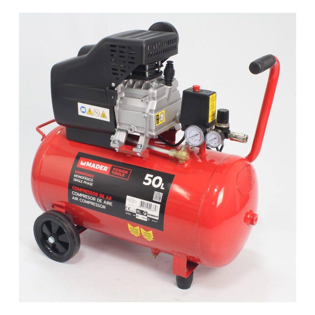 Compressor De Ar Monobloco 2HP 50L Mader Ferramentas Ao