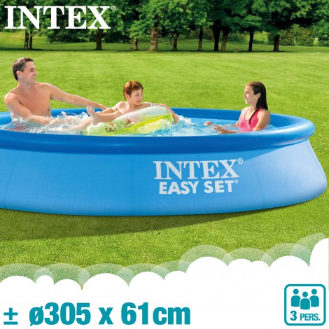 Piscina Insufl Vel Circular Easy Set Intex Ferramentas Ao